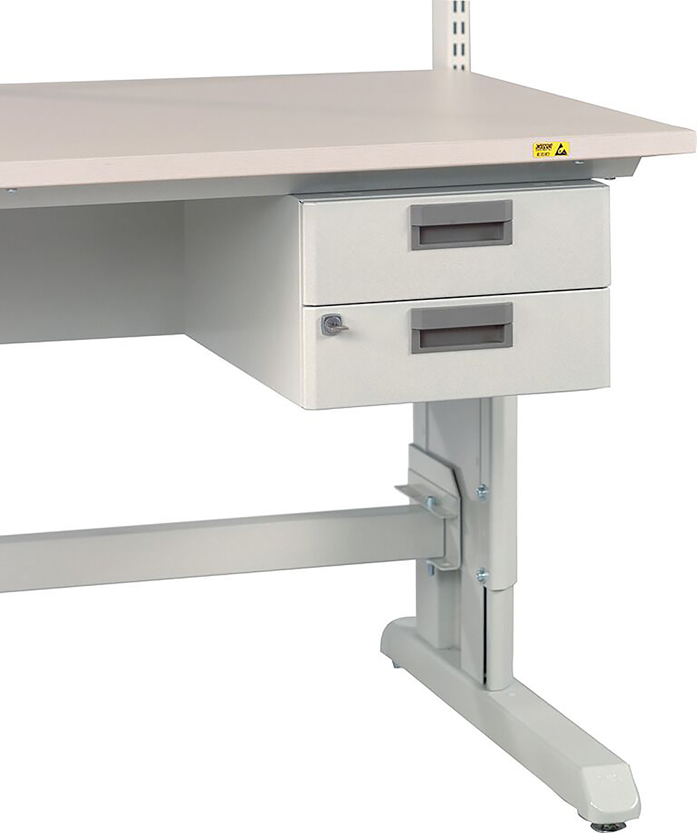 Treston 2 Drawer Unit, 220mm x 300mm x 454mm, White