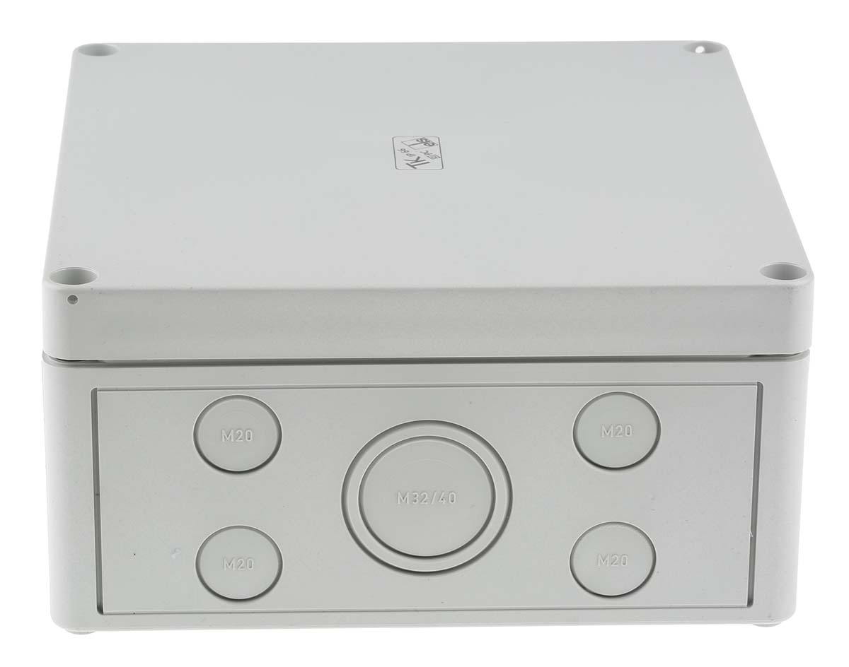 Spelsberg TK PC Series Grey Polycarbonate Junction Box, IP66, 182 x180 x 90mm