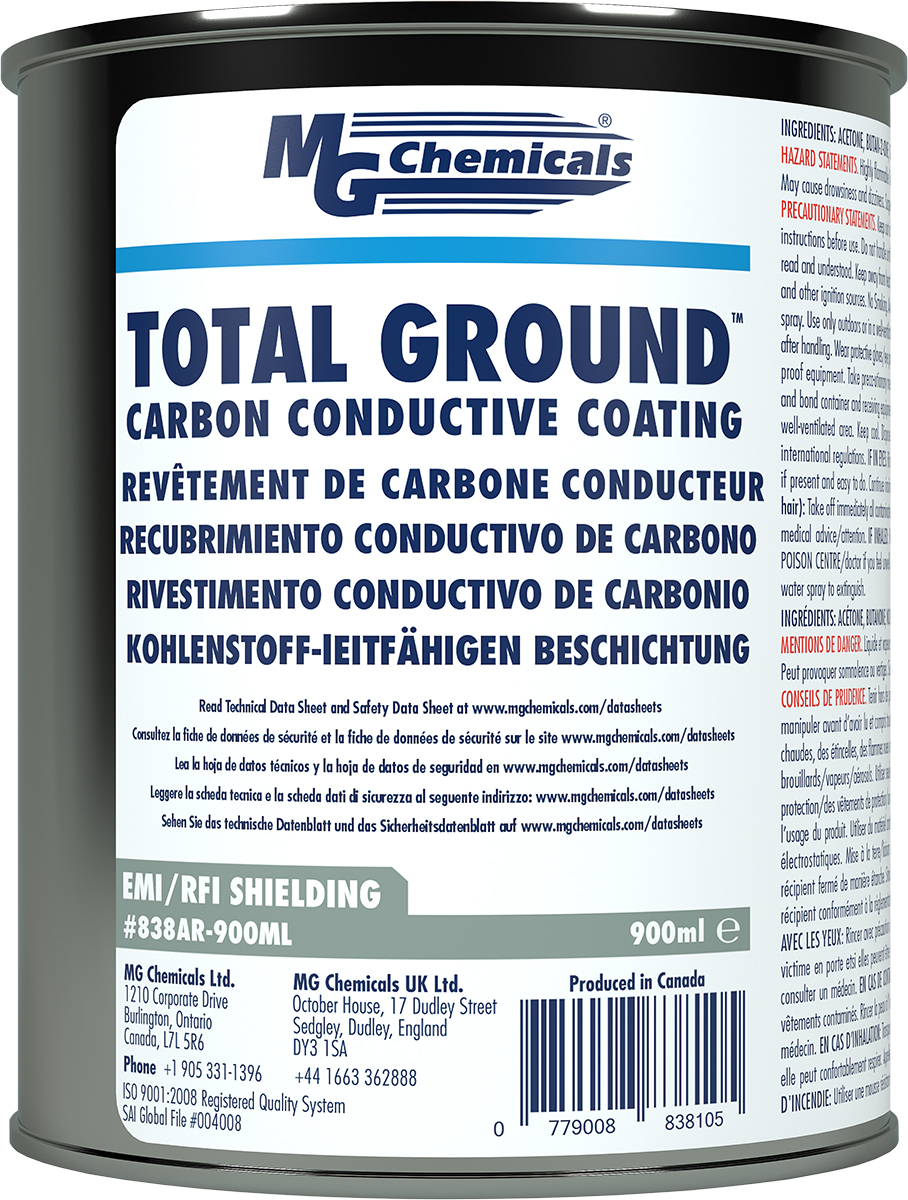 MG Chemicals Black Acrylic Conductive Lacquer for Electric Guitars, Electronic Instruments, Metal Detectors, Picture
