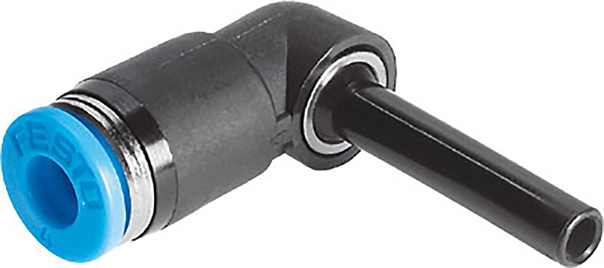 Festo QSL Series Elbow Tube-toTube Adaptor, Push In 12 mm to Push In 12 mm, Tube-to-Tube Connection Style, 153060