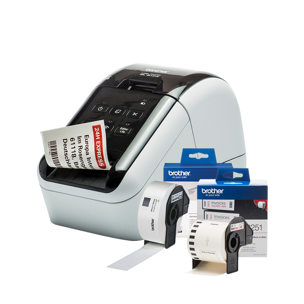 Brother QL810WC Label Printer, 62mm Max Label Width