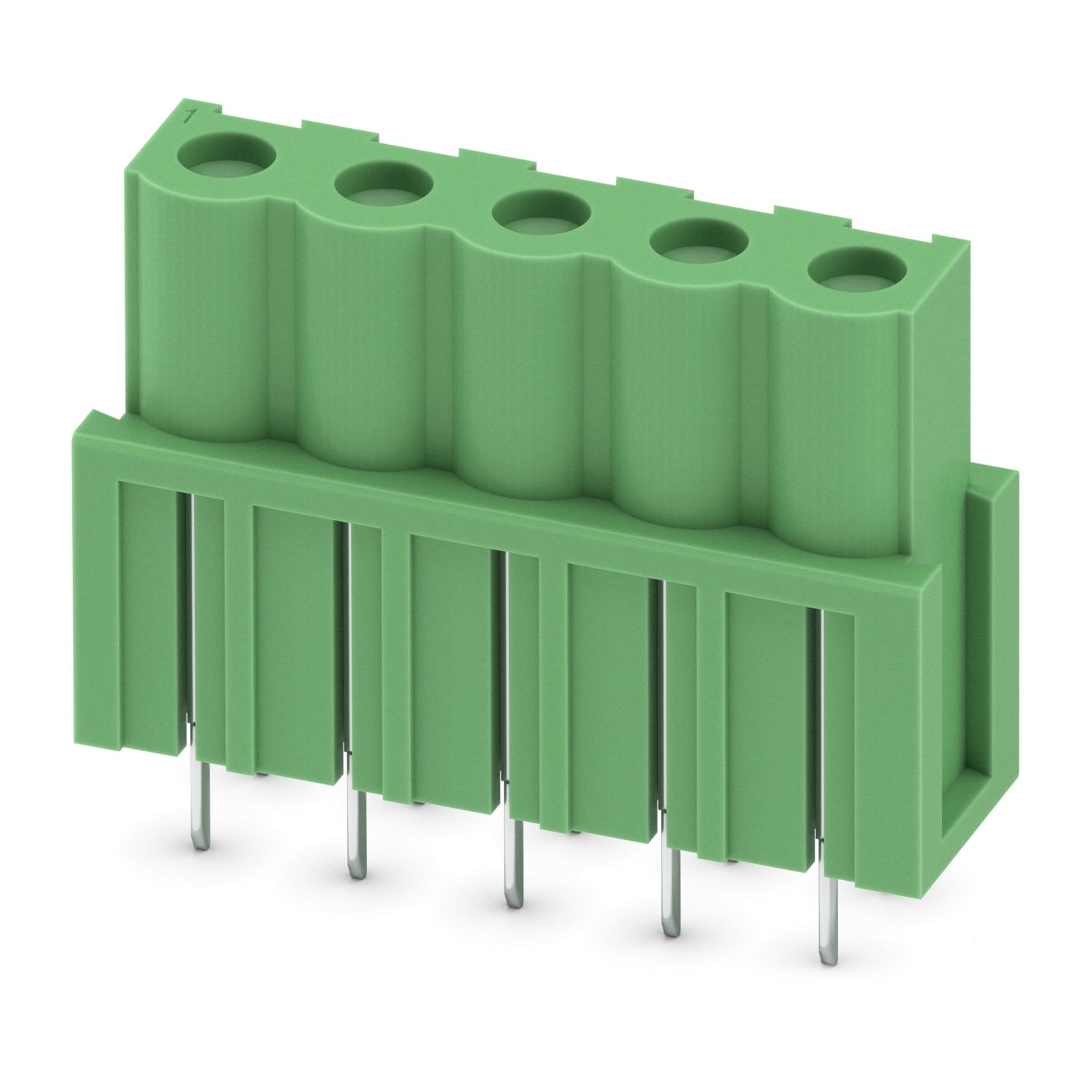 Phoenix Contact, 5.08mm Pitch, COMBICON ICV, 5 Way, , Pluggable Terminal Block, Inverted Header, Through Hole, Solder