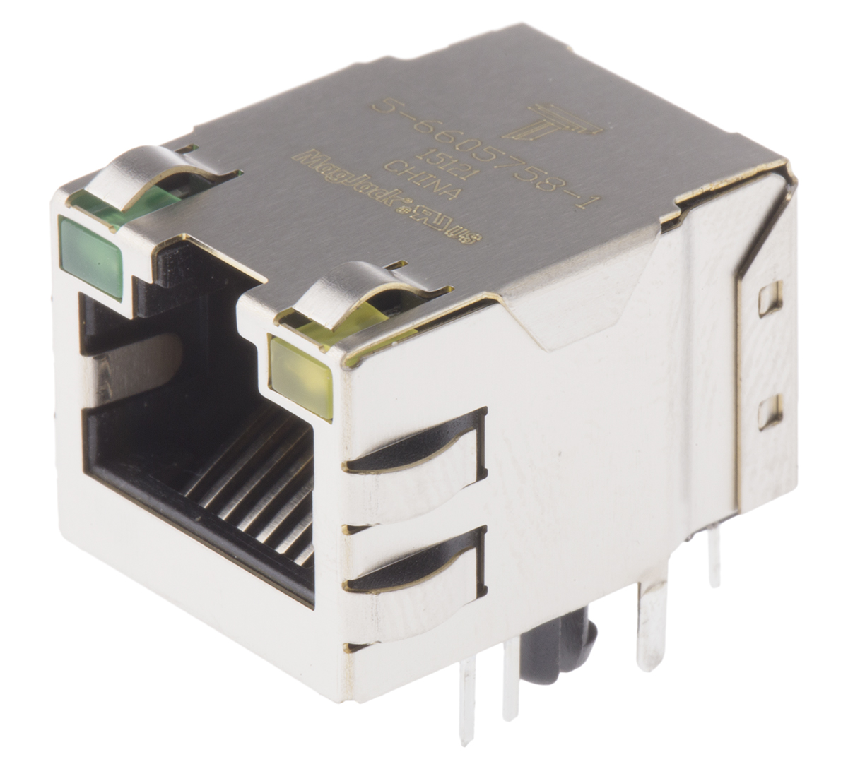 Bel-Stewart MagJack Series Female RJ45 Connector, Through Hole, STP Shield Right Angle 1 -Way