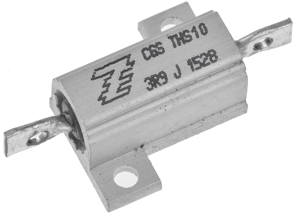 TE Connectivity, 3.9Ω 10W Wire Wound Chassis Mount Resistor THS103R9J ±5%