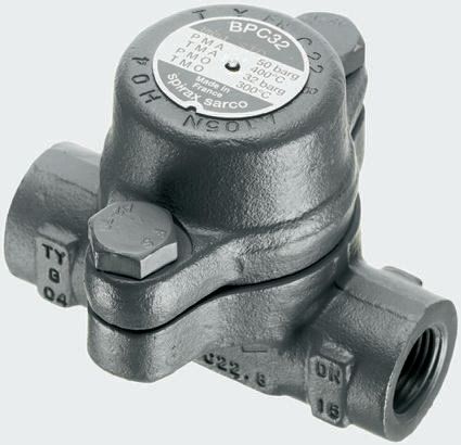Spirax Sarco 32 bar Steel Thermostatic Steam Trap, 3/4 in BSP Female