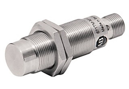Allen Bradley Inductive Threaded Barrel Proximity Sensor, M18, 10 mm Detection, PNP NO, 10 → 30 V dc