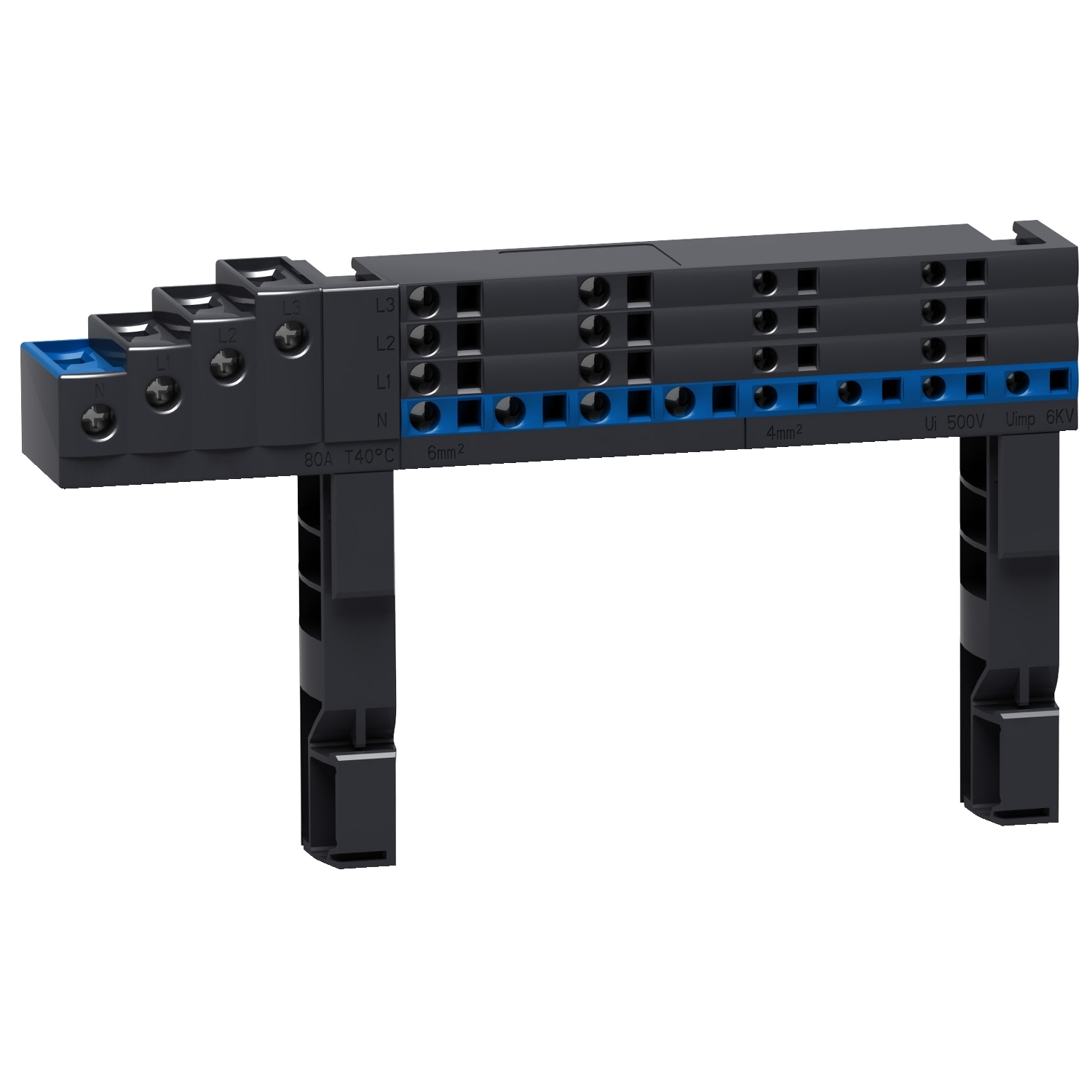 Schneider Electric Distribution Block, 63A, 440 V ac, Anthracite