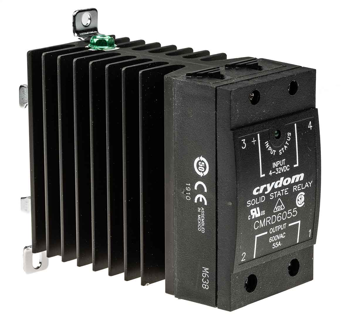 Sensata Crydom CMRD60 Series Solid State Relay, 55 A Load, DIN Rail Mount, 660 V Load, 32 V Control