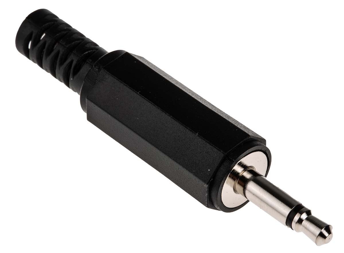 RS PRO Jack Connector 3.5 mm Cable Mount Mono Plug