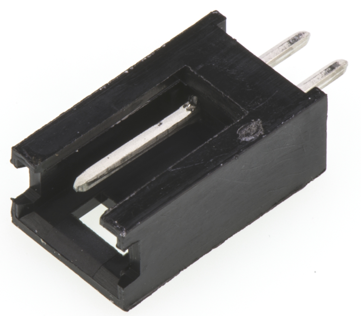 TE Connectivity AMPMODU MOD II Series Straight Through Hole PCB Header, 2 Contact(s), 2.54 mm Pitch, 1 Row, Shrouded