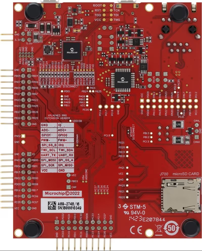 Microchip SAM E54 Xplained Pro MCU Evaluation Kit ATSAME54-XPRO