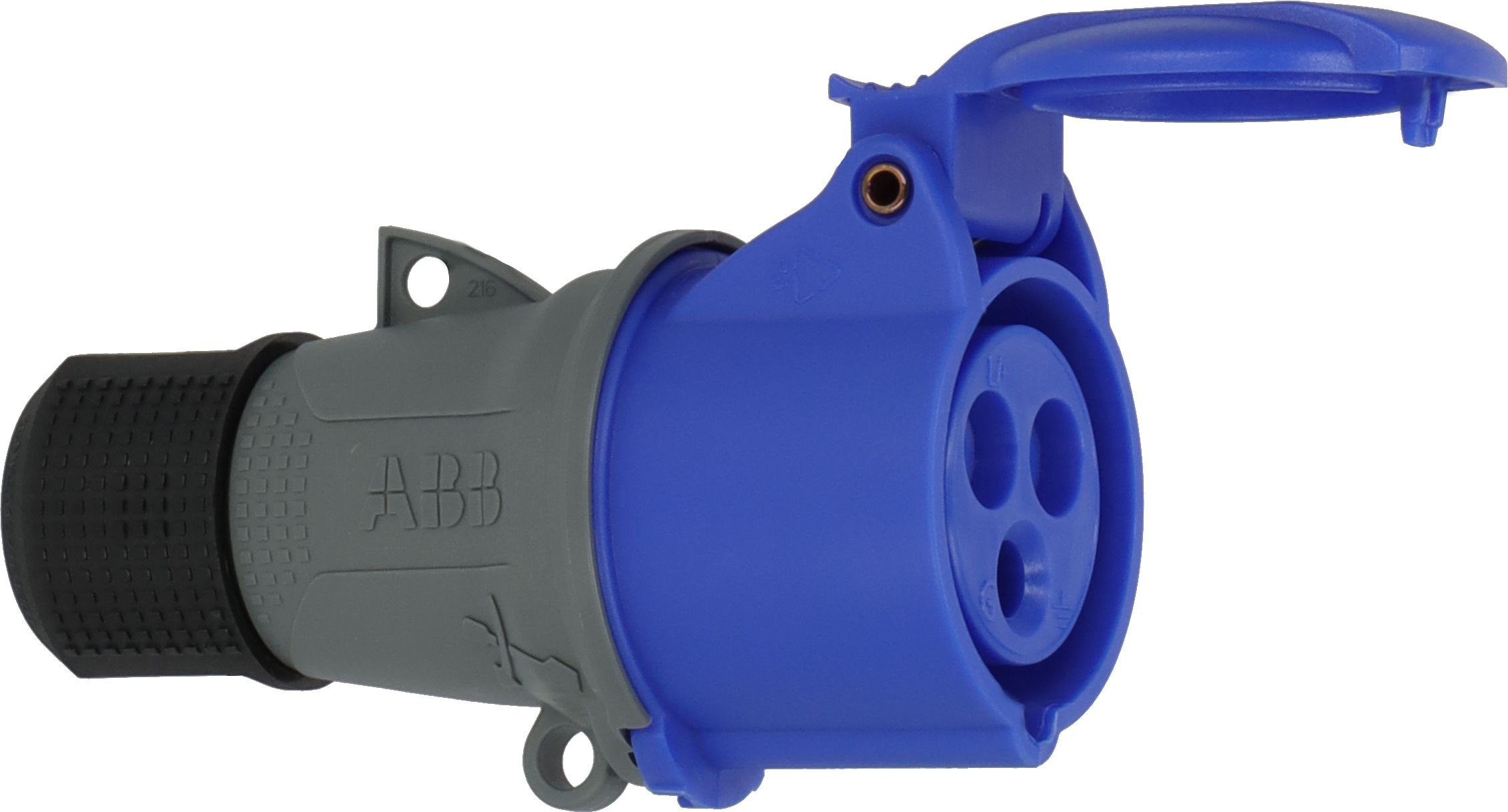 brennenstuhl, 1323 IP44 Blue Cable Mount 1P+N+T Industrial Power Socket, Rated At 16A, 230 V