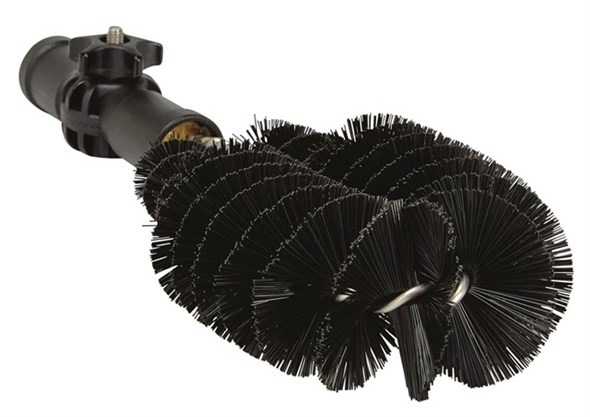 Vikan Hard Bristle Black Toilet Brush, Polyester, Polypropylene, Stainless Steel bristle material