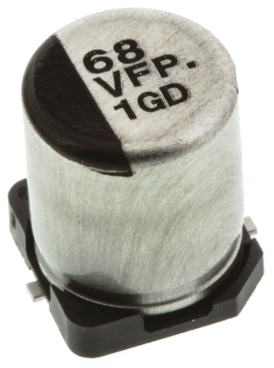 Panasonic 68μF Aluminium Electrolytic Capacitor 35V dc, Surface Mount - EEEFPV680XAP