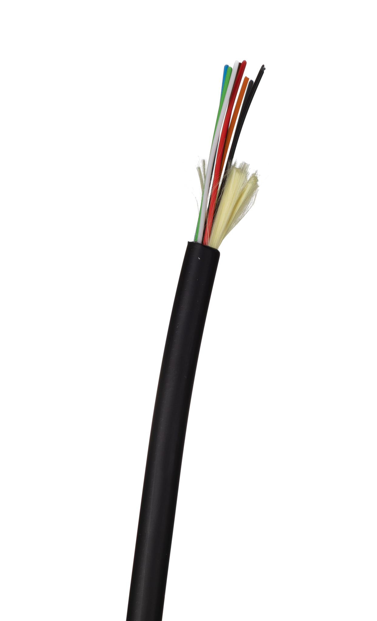 RS PRO OS2 Fibre Optic Cable, Black, 200m