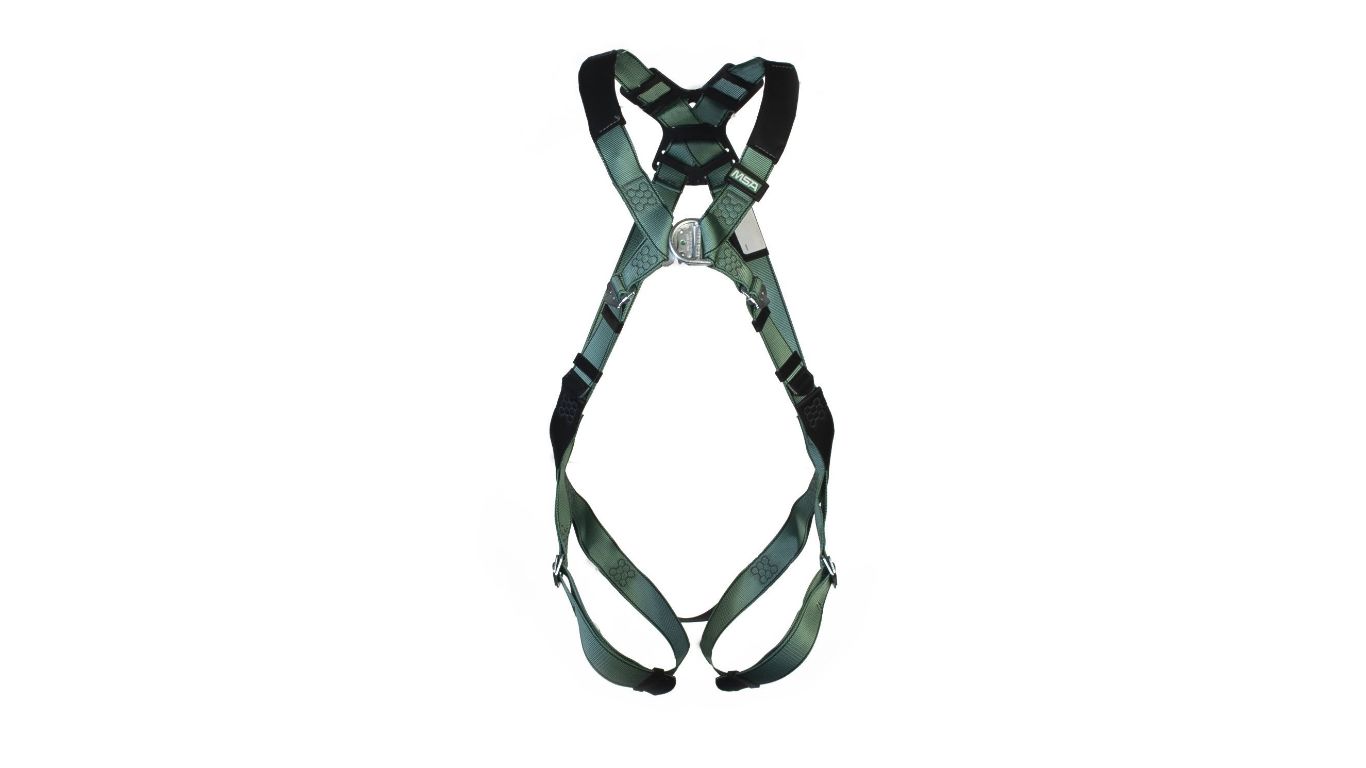 MSA Safety 10205850 Front, Rear Attachment Safety Harness, M/L