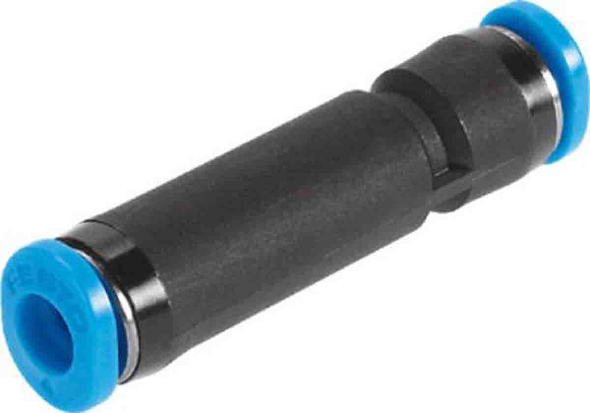 Festo QSK Series Straight Tube-to-Tube Adaptor, Push In 12 mm to Push In 12 mm, Tube-to-Tube Connection Style, 153443