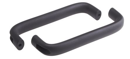 RS PRO Black Aluminium Handle 57 mm Height, 26mm Width, 210mm Length