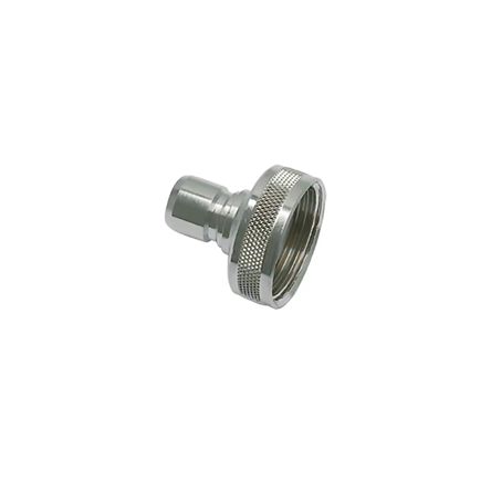 Legris Nickel Plated Brass Pneumatic Quick Connect Coupling, G 3/4 Threaded