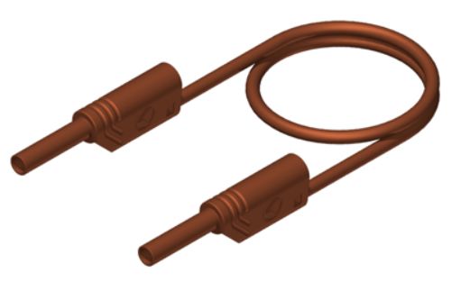 Hirschmann Test & Measurement, 32A, 1000V ac/dc, Brown, 1m Lead Length