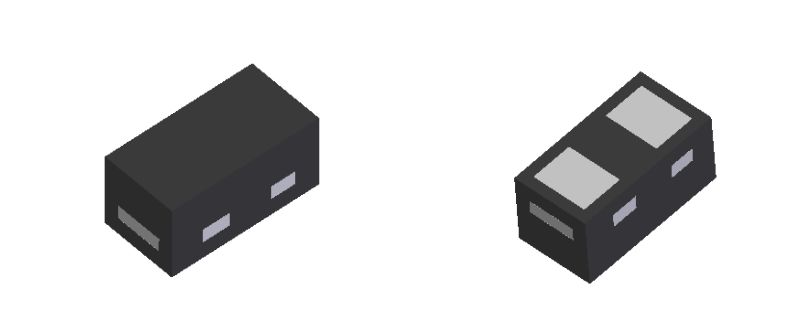 Diodes Inc D3V3L1B2LP3-7, Bi-Directional TVS Diode, 96W, 2-Pin X3-DFN0603