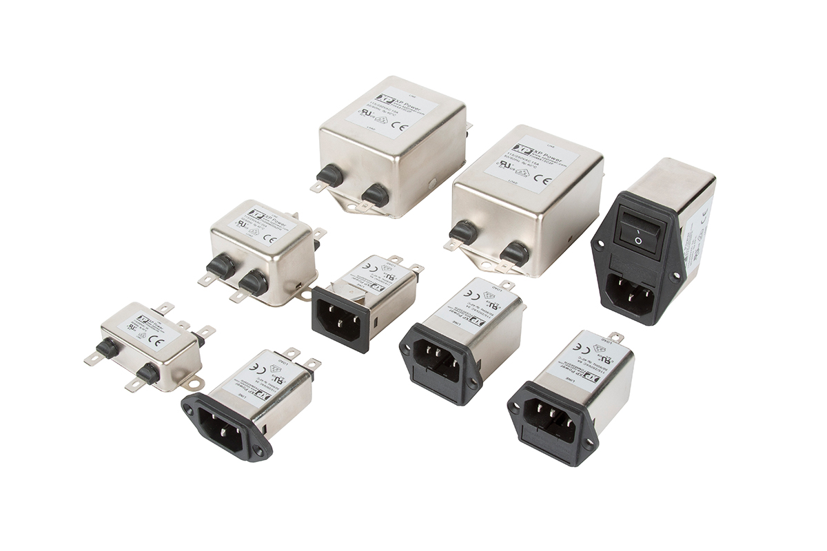 XP Power 3A, 264 V ac Male Screw IEC Inlet Filter FASAS03SFR, Faston 1 Fuse