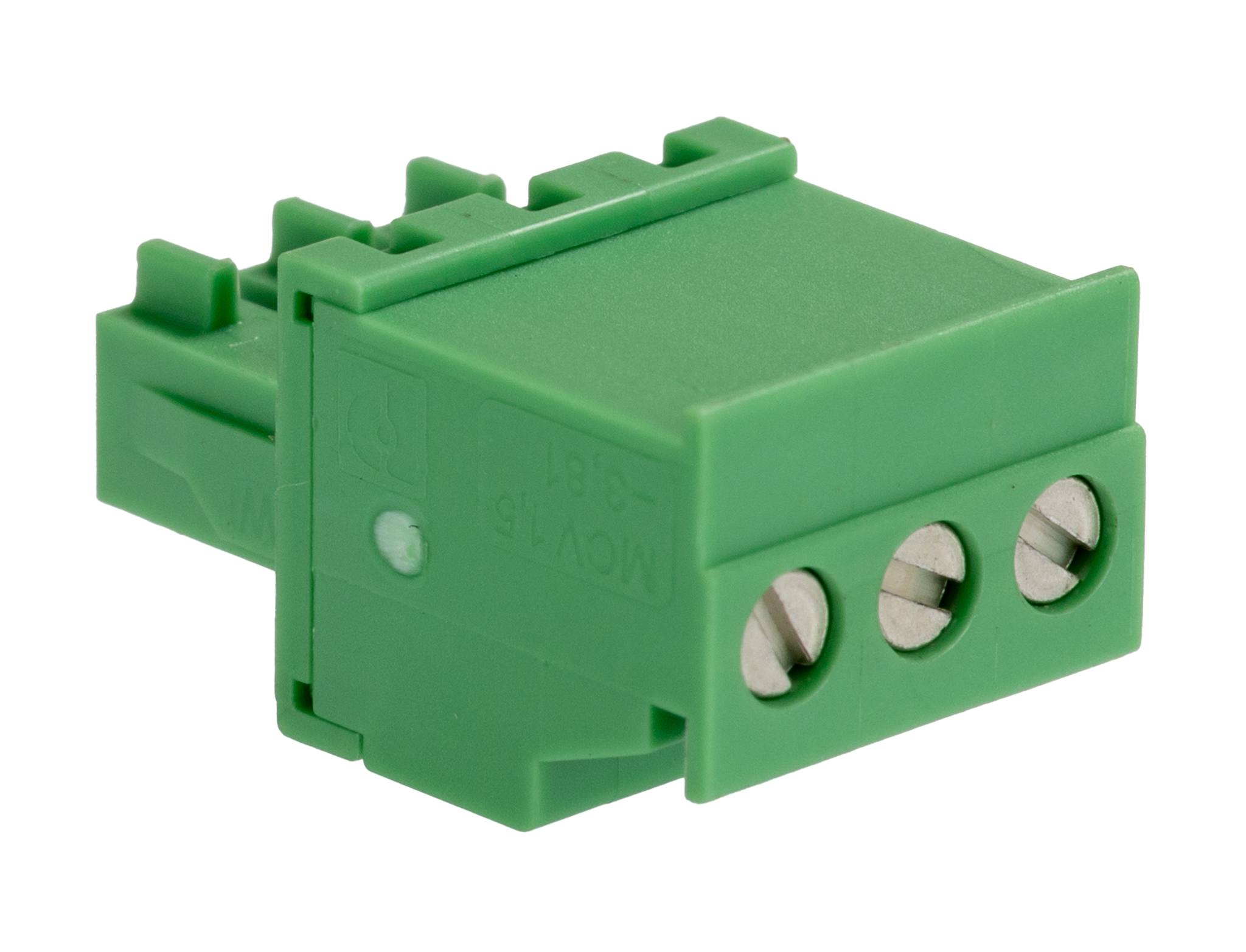 Phoenix Contact, 3.81mm Pitch, MCVW 1.5/3-ST-3.81, 3 Way, , Pluggable Terminal Block, Plug, Cable Mount, Screw