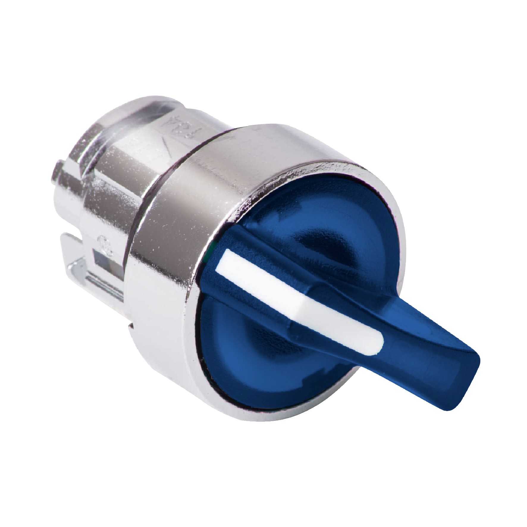 Schneider Electric Harmony XB4 Series 2 Position Selector Switch Head, 22mm Cutout, Blue Handle