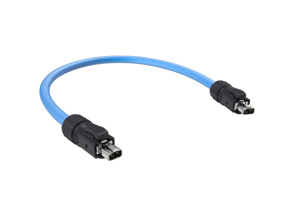Amphenol Communications SolutionsMSPEC2L0BK0, 10m, Blue SPE to Male SPE Male, Terminated Thermoplastic Sheath