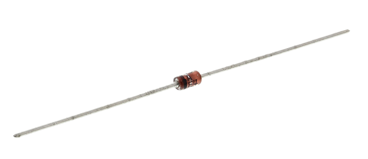 onsemi, 16V Zener Diode 5% 1 W Through Hole 2-Pin DO-41