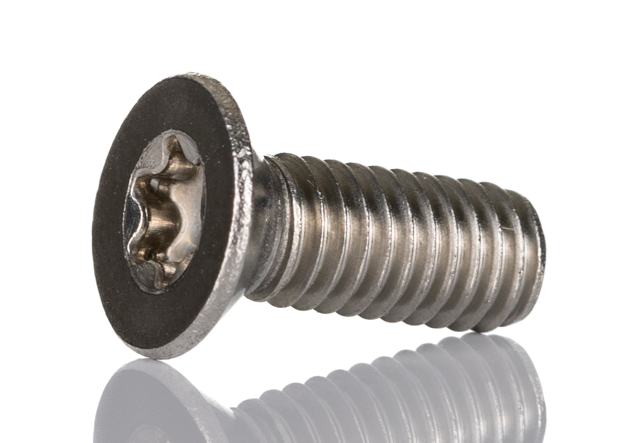 RS PRO Hexalobular Recess M6 Countersunk A2 304 Stainless Steel Machine Screw ISO 14581 M6 x 16mm