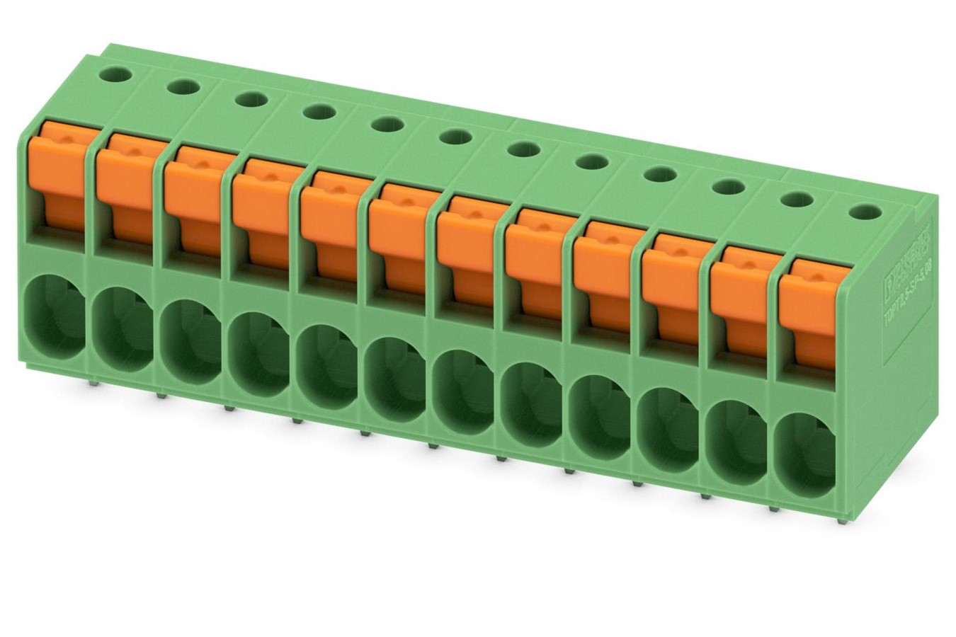 Phoenix Contact TDPT 2.5/ 12-SP-5.08 Series PCB Terminal Block, 12-Contact, 5.08mm Pitch, Through Hole Mount, 1-Row,