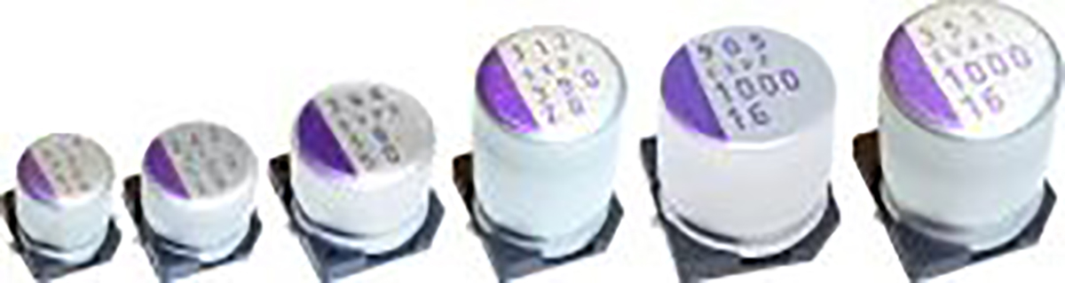 Panasonic 1mF Surface Mount Polymer Capacitor, 16V dc