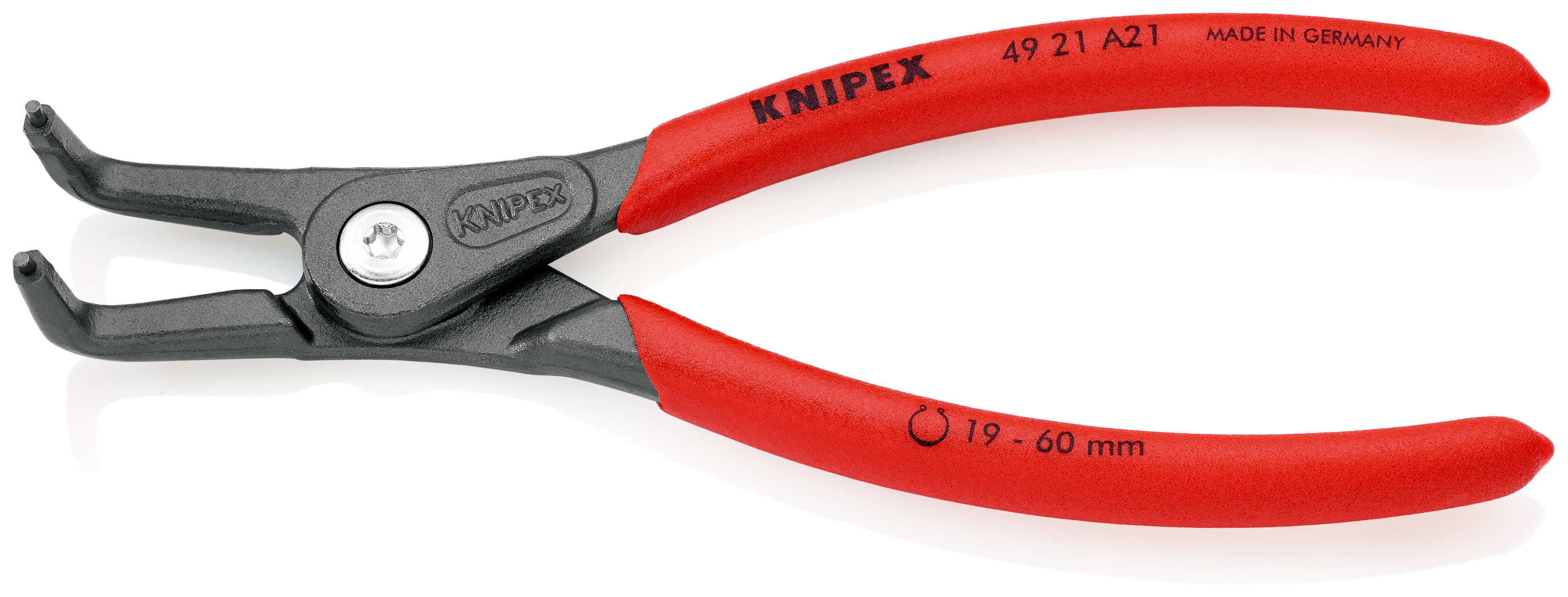 Knipex Circlip Pliers, 165 mm Overall, Angled Tip