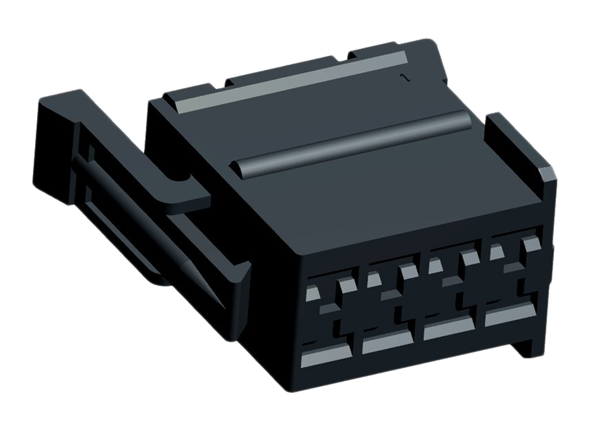 TE Connectivity, Junior Power Timer Automotive Connector Socket Black Plug-In 8 Way 929504-3