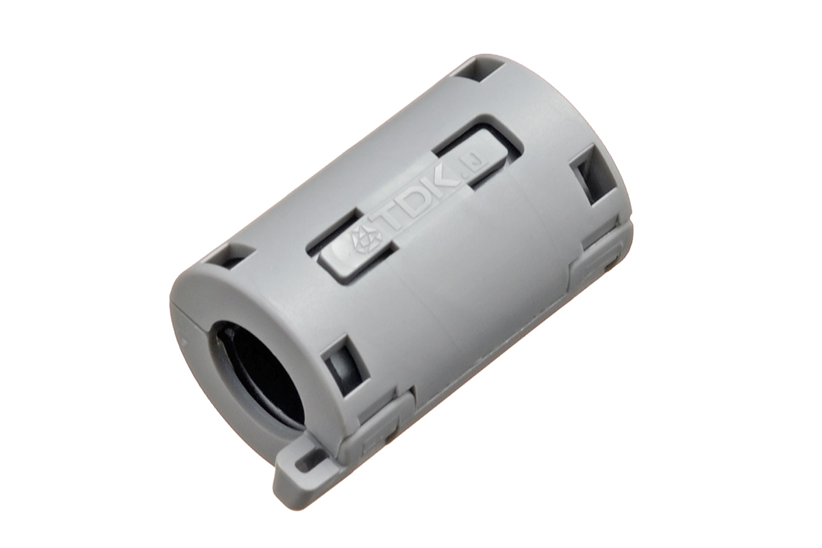 TDK Openable Ferrite Clamp, 20.5 Dia. x 36mm, For Audio Equipment, Copiers, Digital Telephones, Electronic Musical