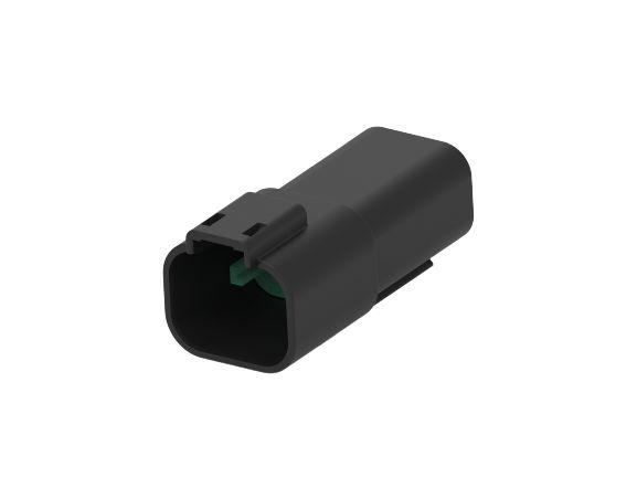TE Connectivity, Superseal Pro Automotive Connector Plug Black Cable Mount 4 Way, Cable Termination 2356631-2