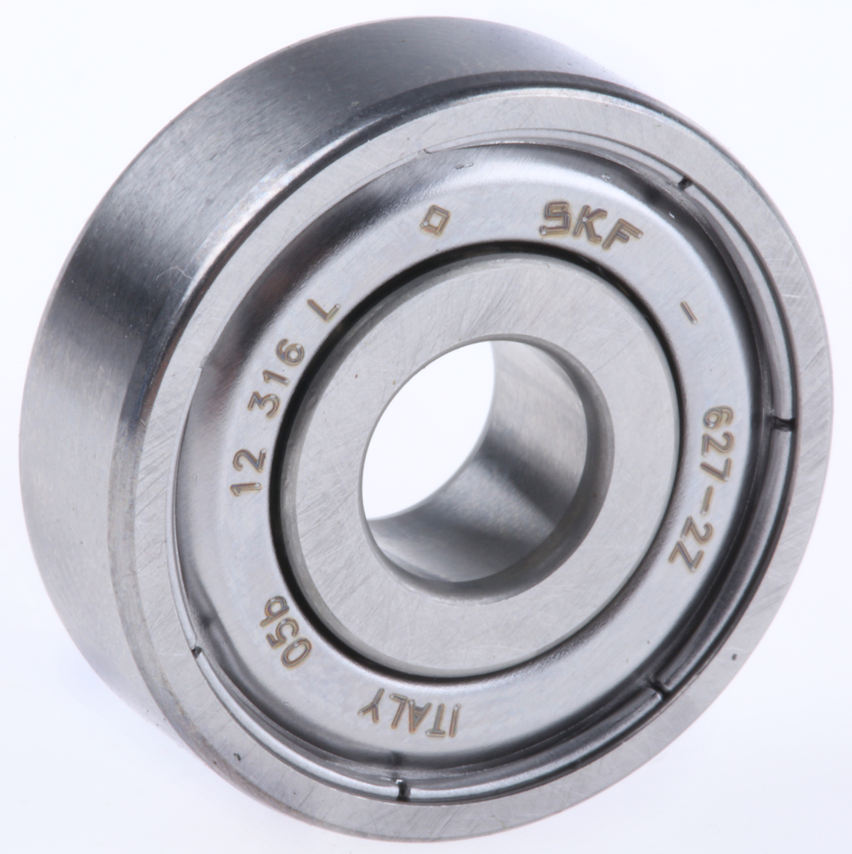SKF 627-2Z 1 Row Ball Bearing - 7 mm ID, 22 mm OD