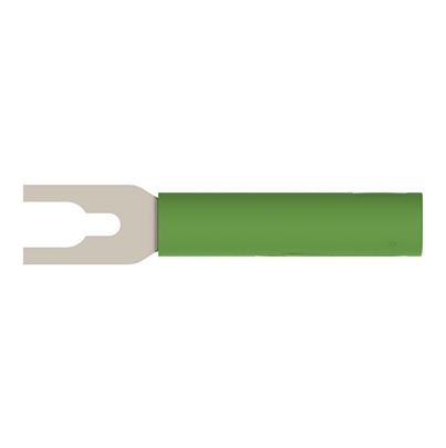 Schutzinger Green Female Banana Connector, 4 mm Connector, Cable Lug Termination, 20A, 1kV, Nickel Plating