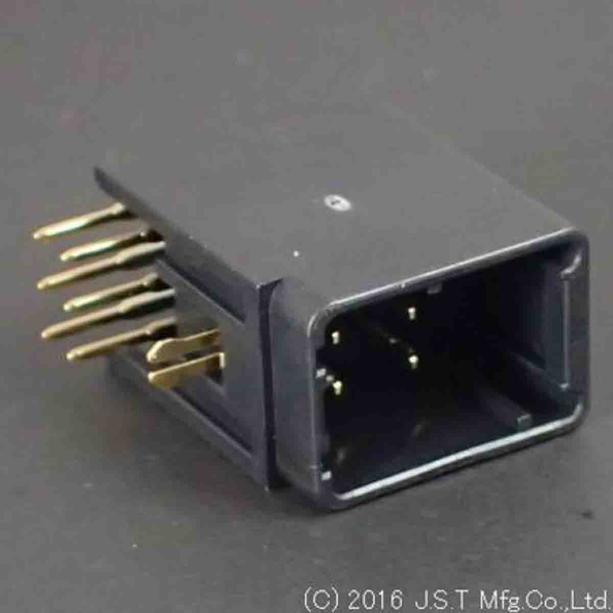 JST JFA J2000 Series Right Angle Through Hole PCB Header, 6 Contact(s), 2.5 mm Pitch, 2 Row, Shrouded