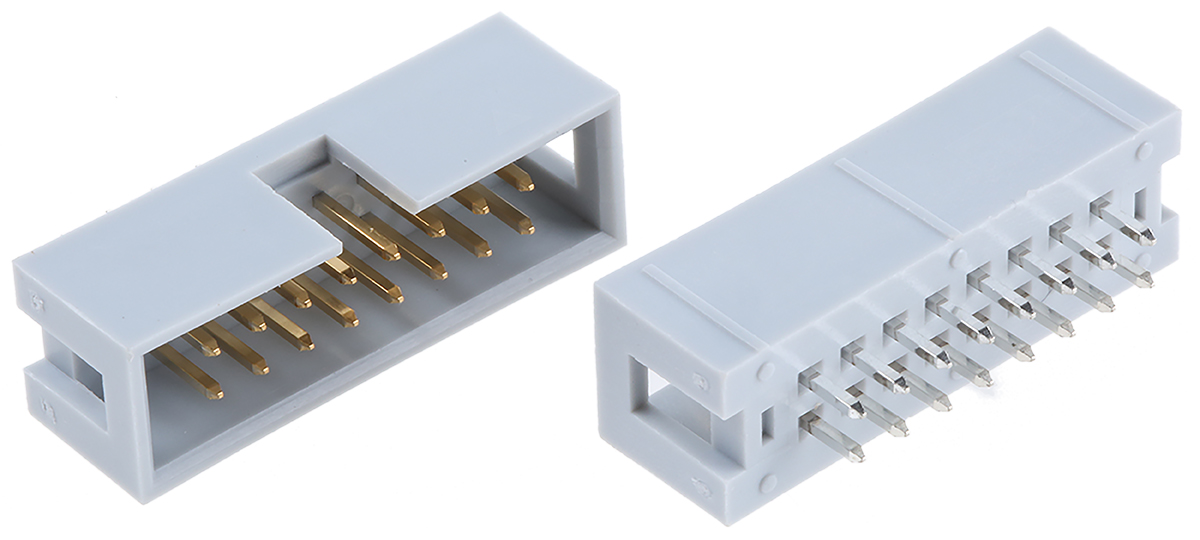 ASSMANN WSW AWHW Series Straight Through Hole PCB Header, 16 Contact(s), 2.54 mm Pitch, 2 Row, Shrouded