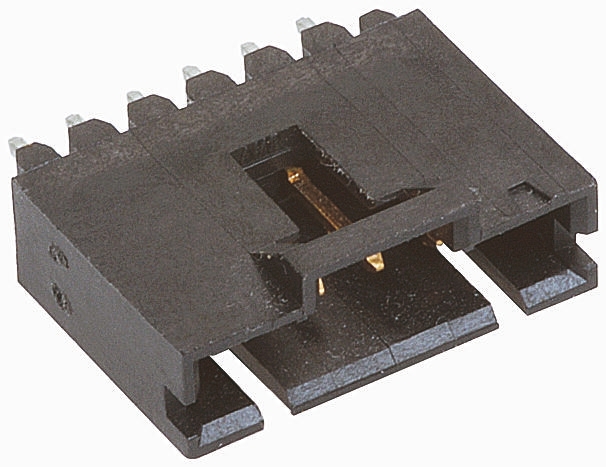 TE Connectivity AMPMODU MTE Series Straight Through Hole PCB Header, 6 Contact(s), 2.54 mm Pitch, 1 Row, Shrouded