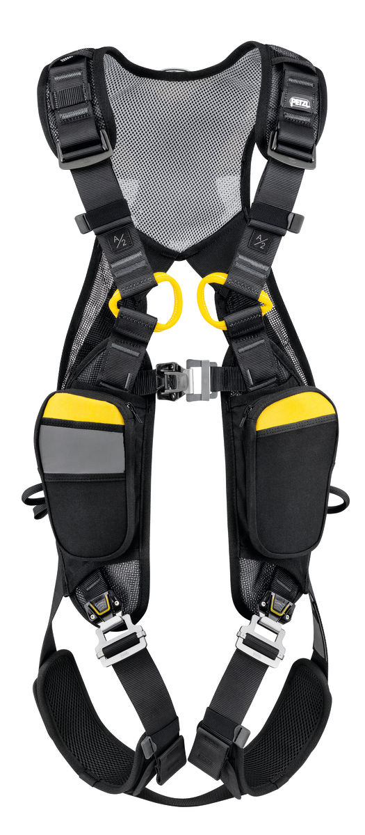 Petzl C073EA01 Front & Rear Attachment Safety Harness, 100kg Max, 1