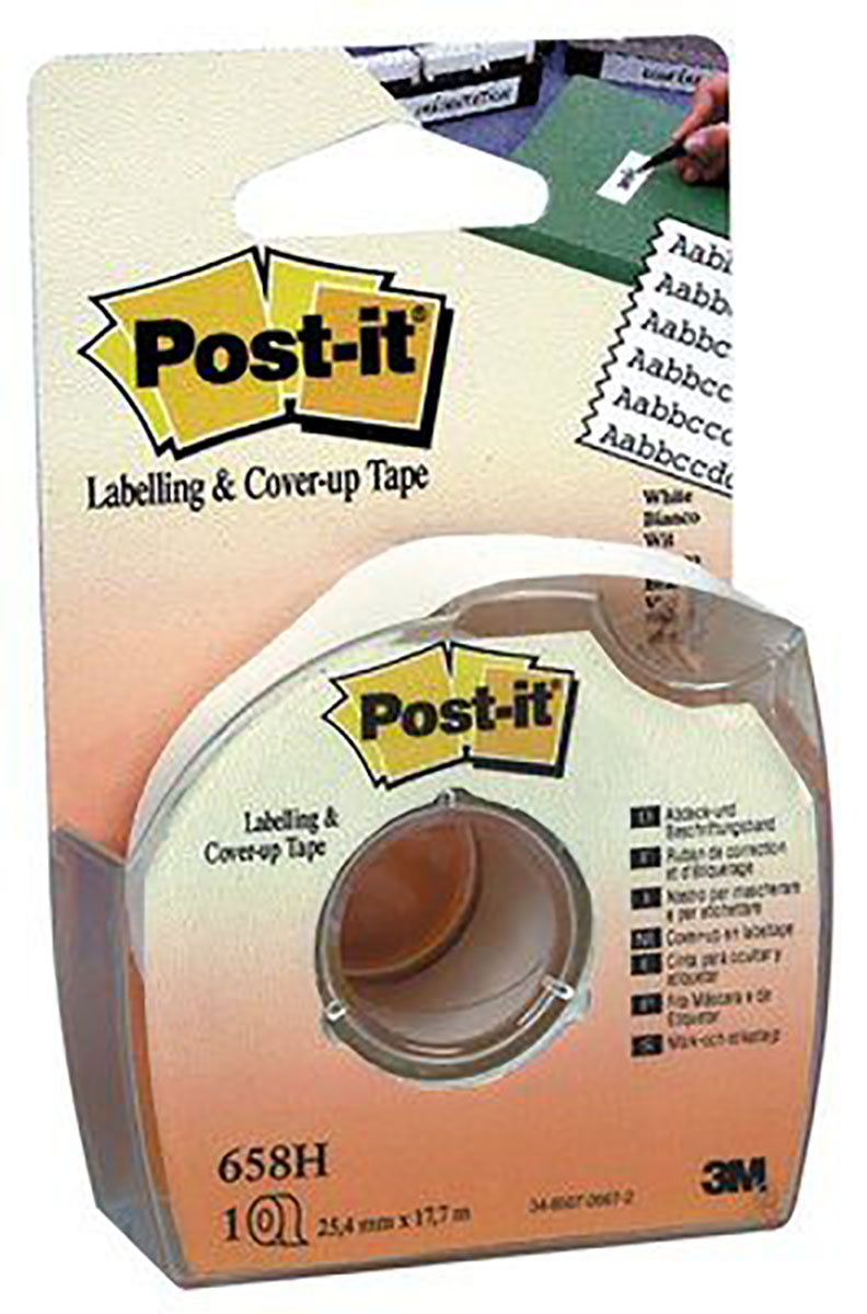 3M SCOTCH 658H White Masking Tape 25.4mm x 18m