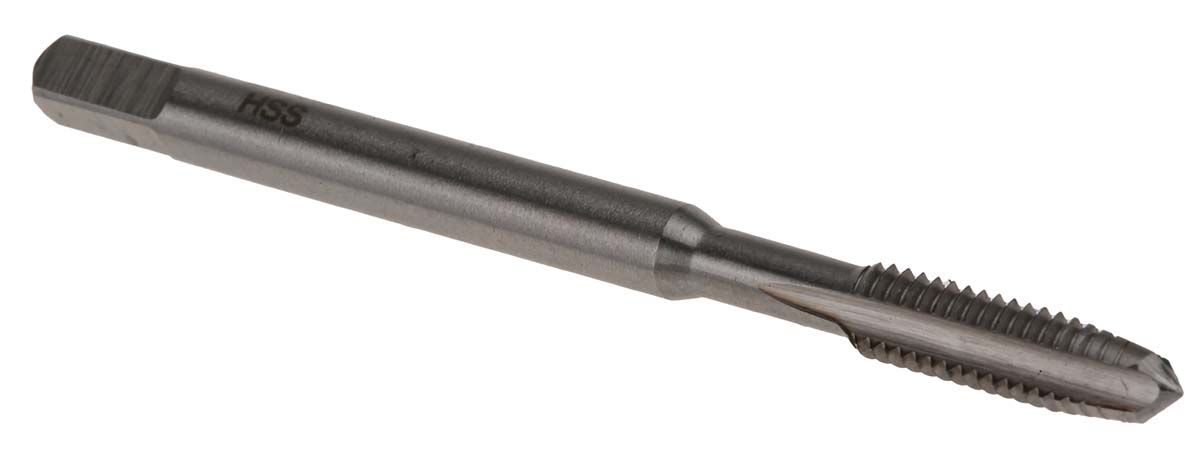 RS PRO Threading Tap HSS 1-Piece 0.7mm Pitch Metric Standard Hand Tap M4 Thread