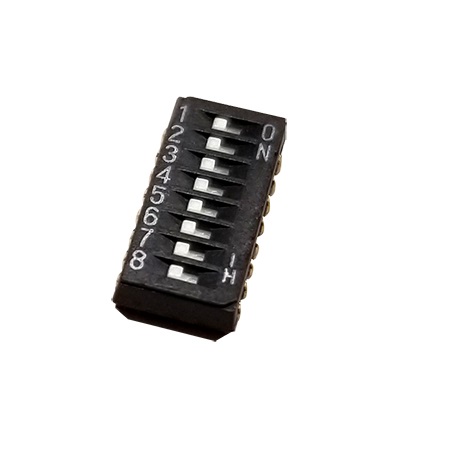 Nidec Components Surface Mount Slide Switch 8PST 100 mA Slide