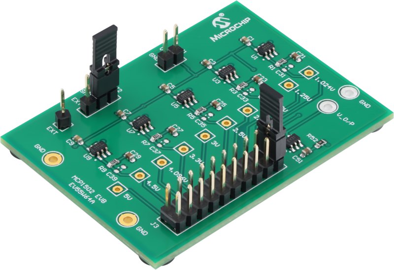 Microchip EV55W64A Evaluation Board for MCP1502 EVB for MCP1502 Voltage Reference