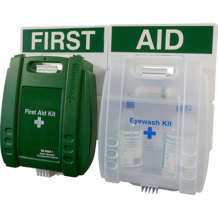 RS PRO First Aid & Eyewash Kit for 1 → 24 Person/People, Wall Mounted