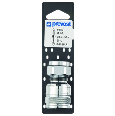 PREVOST Female Pneumatic Quick Connect Coupling, G 3/4 Female Female Thread