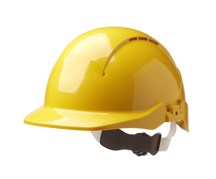Centurion Safety Concept Core Yellow Safety Helmet, AdjustableVentilated